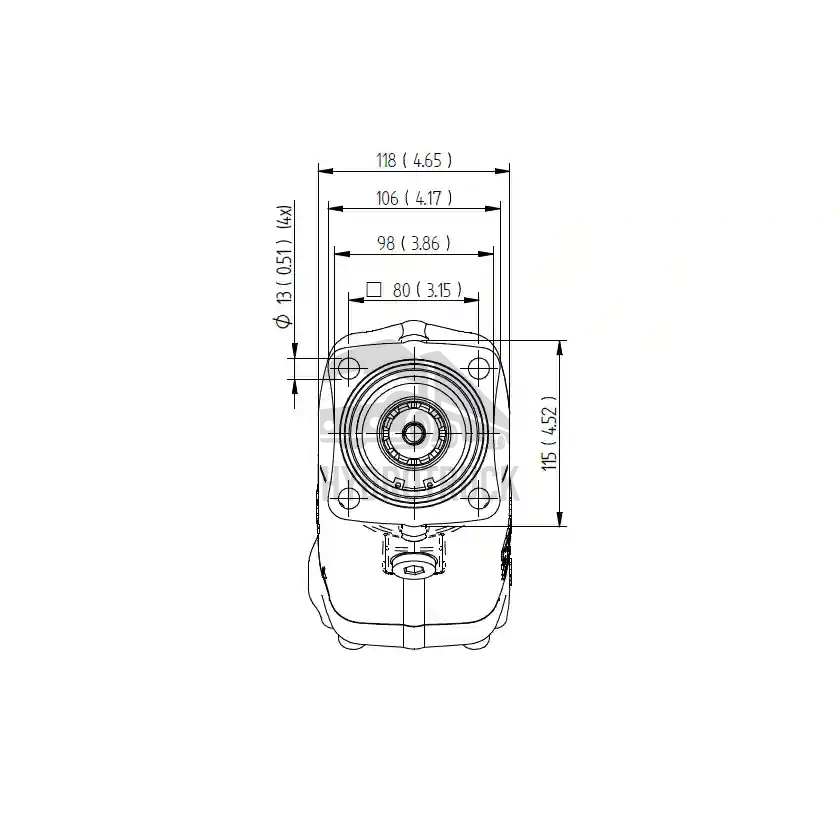 Hydraulické pístové čerpadlo Sunfab SAP-084R-N-DL4-L35-S0S-000 ISO