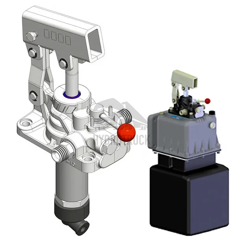 Ruční hydraulická pumpa OMFB FULCRO 12 PMI s rozvaděčem a nádrží 10L 10601600061