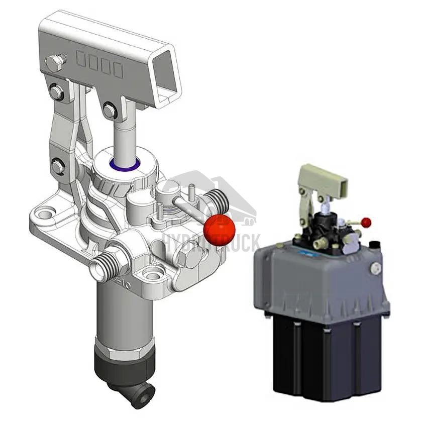 Ruční hydraulická pumpa OMFB FULCRO 25 PMI s rozvaděčem a nádrží 4L 10600500041