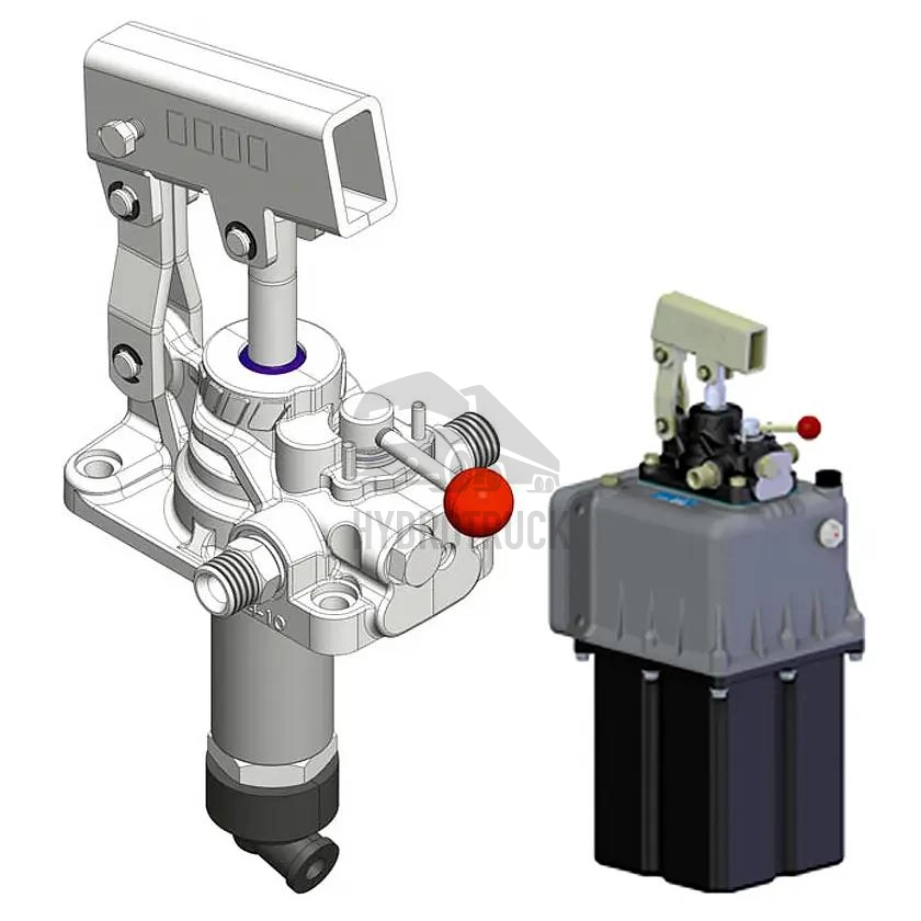Ruční hydraulická pumpa OMFB FULCRO 25 PMI s rozvaděčem a nádrží 5L 10600500046