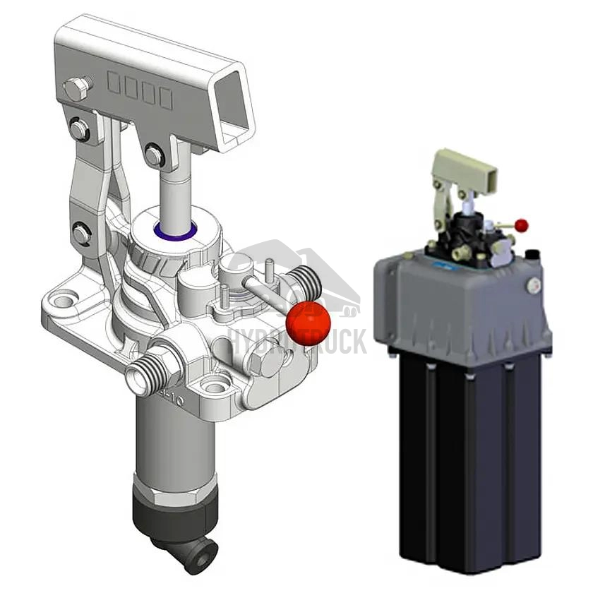 Ruční hydraulická pumpa OMFB FULCRO 25 PMI s rozvaděčem a nádrží 7L 10600500055