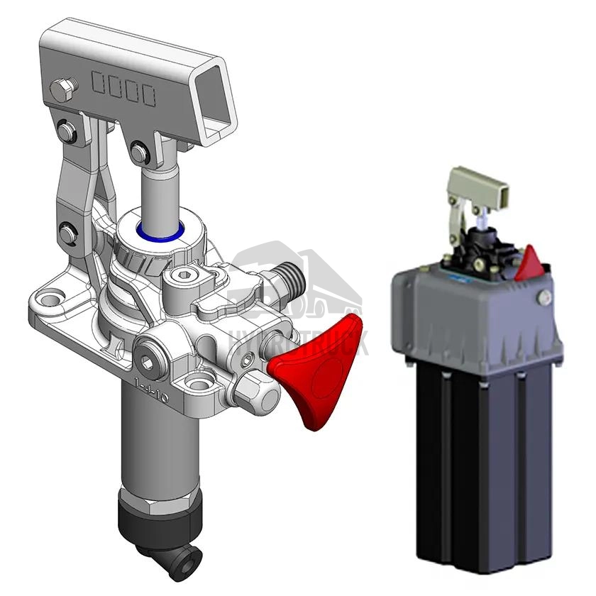 Ruční hydraulická pumpa OMFB FULCRO 25 PMS+VS s pojistným ventilem a nádrží 7L 10600800052