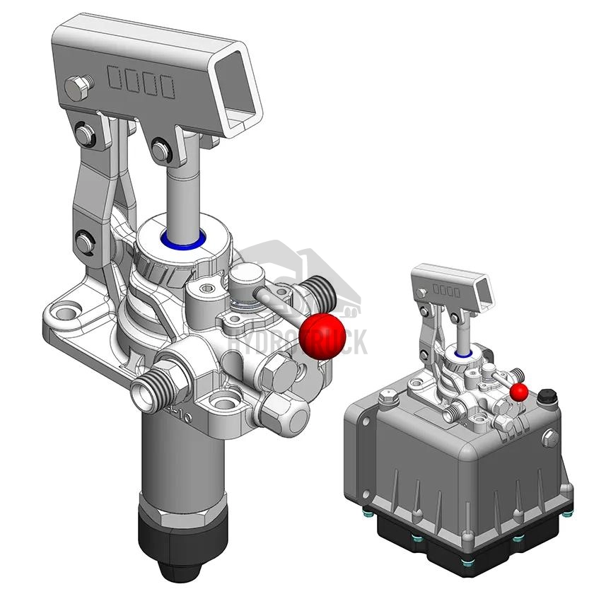 Ruční hydraulická pumpa OMFB FULCRO 12 PMI+VS s rozvaděčem a pojistným ventilem s nádrží 2L 10602000029