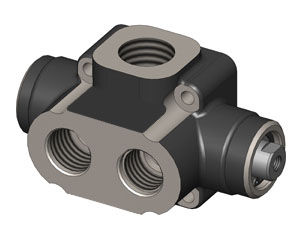 Pneumatický ventil auto-vlek SEL 250-2, in G1"- out G3/4", 12102200132