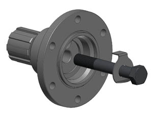 Unašeč kardanu DIN 10 pro PTO v.17/18