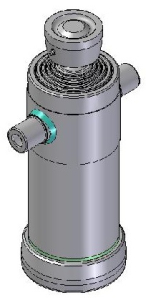 Teleskopický válec sklápění 11t, 1480mm, 5 stupňový 61-76-91-107-126