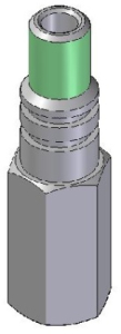 Přívodní šroubení M18x1,5 - G 1/2"F s pádovým ventilem