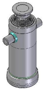 Teleskopický válec sklápění 9t, 1780mm, 6 stupňový 46-61-76-91-107-126 6009S