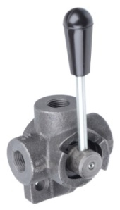 Třícestný mechanický kulový ventil G3/8" DDF3-A020
