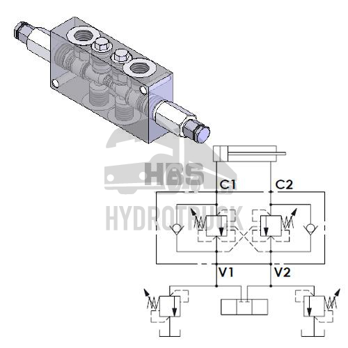 Brzdný ventil HBS BRCC series 1/2" A070406.11.00