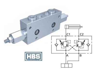 Brzdný ventil přírubový HBS 3/8"