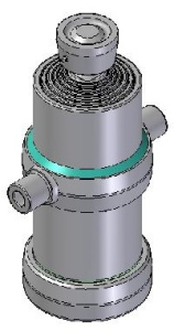 Teleskopický válec sklápění 14t, 1765mm, 6 stupňový
