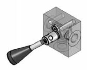 Třícestný mechanický kulový ventil HBS, G1/2"