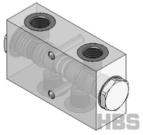 Hydraulický oboustranný zámek HBS  1/2" A050451.07.00