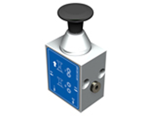 Pneumatický 3/2 cestný ventil Push-pull pro zapínání PTO, boční vývody 10000140151