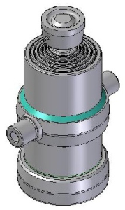 Teleskopický válec sklápění 14t, 1465mm, 6 stupňový 61-76-91-107-126-145
