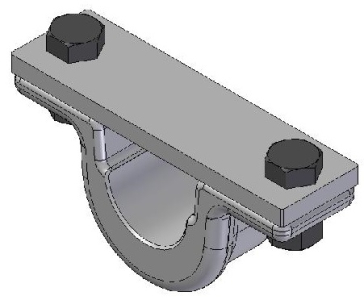 Domek pro nosný třmen hydr.válce pr. 45mm SUP045-A