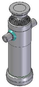 Teleskopický válec sklápění 8t, 1855mm, 5 stupňů 46-61-76-91-107