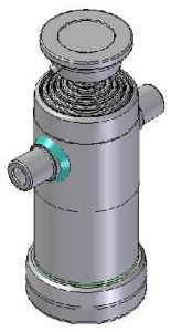 Teleskopický válec sklápění 9t, 1180mm, 6 stupňový