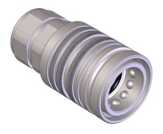 Kuličková rychlospojka BG3 ISO 12,5 Samice, G1/2'' vnitřní závit PPV3.1313.112