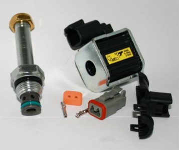 Solenoidový ventil BPV-F1 komplet s cívkou 24V pro BYPASS čerpadla Parker F1, T1, F2