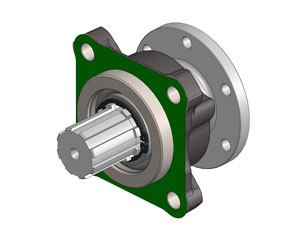 Adapter 09909100325 pro PTO ISO- unašeč DIN 10 FLANGE