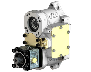 PTO HIGH-POWER pro ZF Ecosplit na 3 nápravové auta, out ISO V17-620Nm + nezávilý V15-510Nm