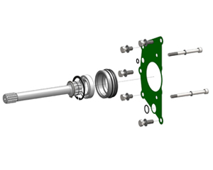 Hřídel pro ZF TRAXON, s nebo bez Intarderu pro PTO High-Power