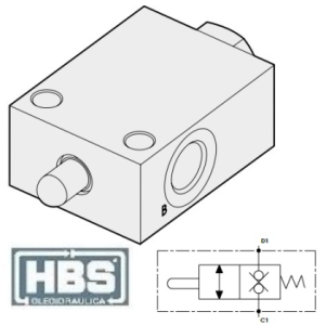 Mechanicky ovládaný uzavírací ventil HBS G3/8", oboustranný zámek