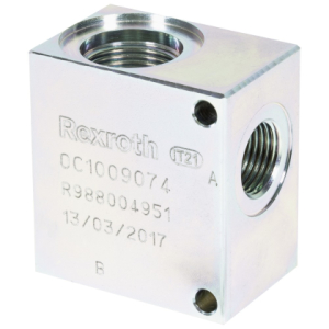 Připojovací blok 38C018, závity G3/8", max. 350 bar, CAVITY 018-E