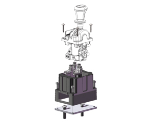 Plastové uchycení a kryt pro pneumatické ovládání N-Force do kabiny pro MAN TGX-TGS 10000270234