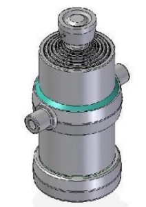 Teleskopický válec sklápění 14t, 2045mm, 7 stupňový 61-76-91-107-126-145-165