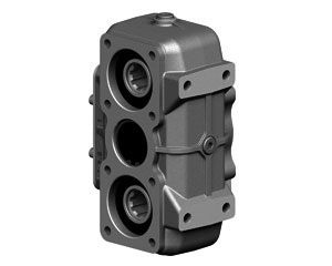 SPLITTER BOX in ISO M/výstupy 2xISO 7653 samice, 1:1,26 , 600Nm