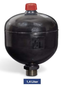 Membránový akumulátor MEAK 1,40-250-C-1-G-50-0, objem 1,4 L