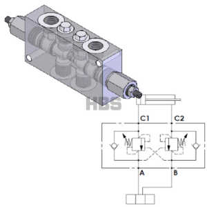 Brzdný ventil HBS BR series G1/2" A070400.12.00