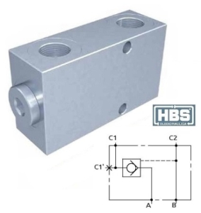 Hydraulický jednostranný zámek HBS G3/8" A050301.01.00