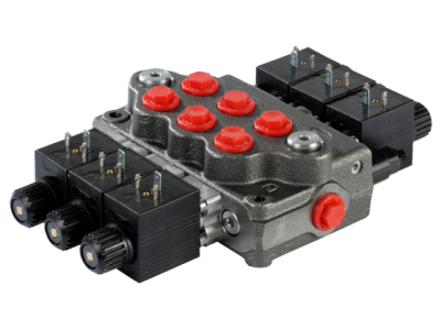 Hydraulický rozvaděč Walvoil-SD5/3-P(KG3-120)/3x18ES3/AET-12VDC