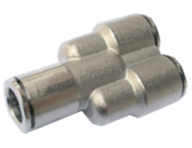 Vzduchová Y-spojka celokovová 06-06-06