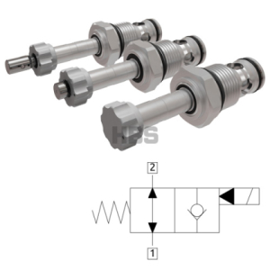 Solenoidový ventil HBS 2/2 cestný, max. 150l/min, 350Bar, bez napětí otevřeno E222120000