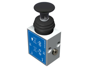 Pneumatický 3/2 cestný ventil Push-pull pro zapínání PTO, boční vývody 10000142151