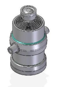 Teleskopický válec sklápění 22t, 1770mm, 7 stupňový 68-88-107-126-145-165-187