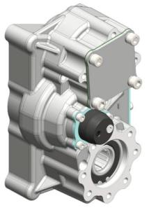 PTO HIGHPOWER pro ZF TRAXON , 1x out ISO V17, max. 600Nm, ratio 1:1,47