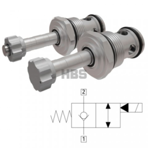 Solenoidový ventil HBS 2/2 cestný, max. 150l/min, 350Bar, bez napětí jednostranně zavřeno E122160000