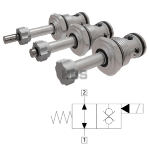 Solenoidový ventil HBS 2/2 cestný, max. 150l/min, 350Bar, bez napětí otevřeno E223160000