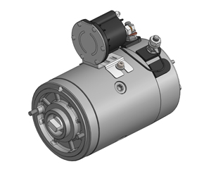 Elektromotor hydraulických agregátů OMFB PK B DC 24V 3000W 14916500730 se startovací cívkou