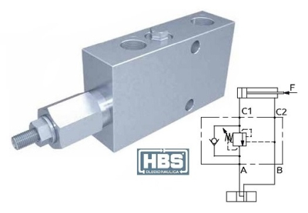 Brzdný ventil jednostraný HBS BR series G1/2"