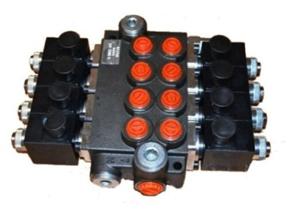 Hydraulický rozvaděč čtyřsekční 04Z50 AAAA ES3 24VDC G, elektrické přímé ovládání 24V DC