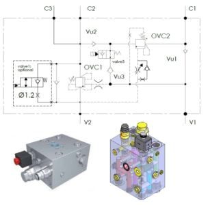 Brzdný ventil HBS - regenerativní G 3/4", ocel