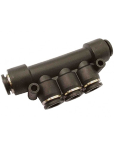 Vzduchová multi T-spojka 06-06-06-06-06 plastová