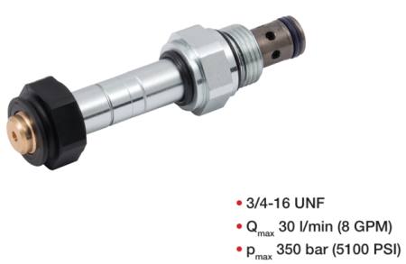 SD2E-A2/L2I11A, 2/2 elektromagneticky ovládaný vestavný šoupátkový rozvaděč